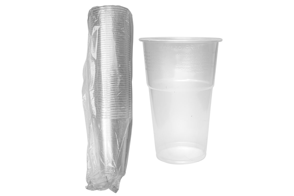 20oz CE Marked Clear PP Full Pint To Brim Plastic