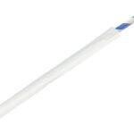 8 Inch Paper Wrapped Blue & White Paper Straws