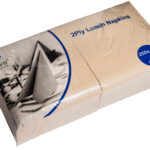 33cm X 33cm 2ply 4 Fold Natural Napkins