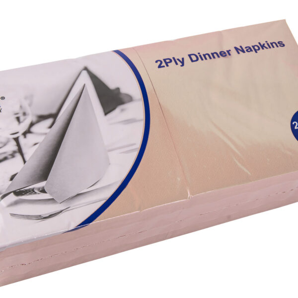 40cm X 40cm 2ply 4 Fold Natural Napkins