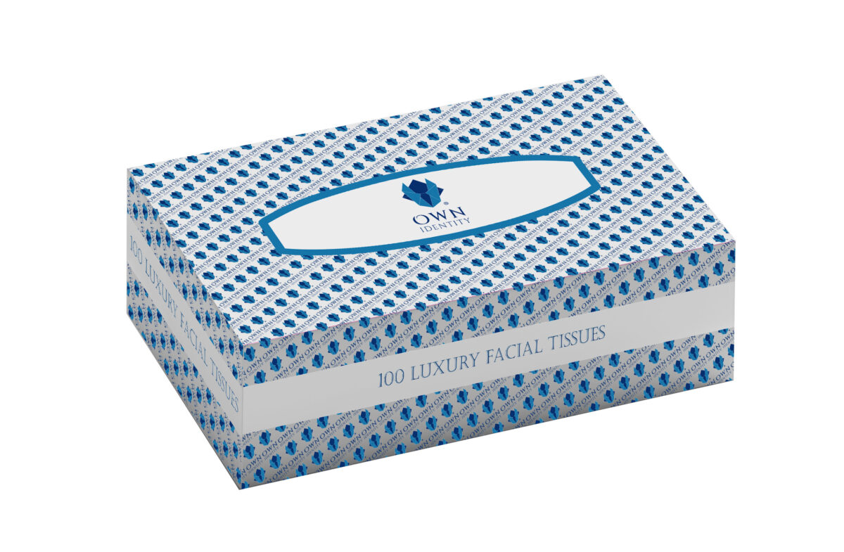 2 ply Flat Facial Tissue