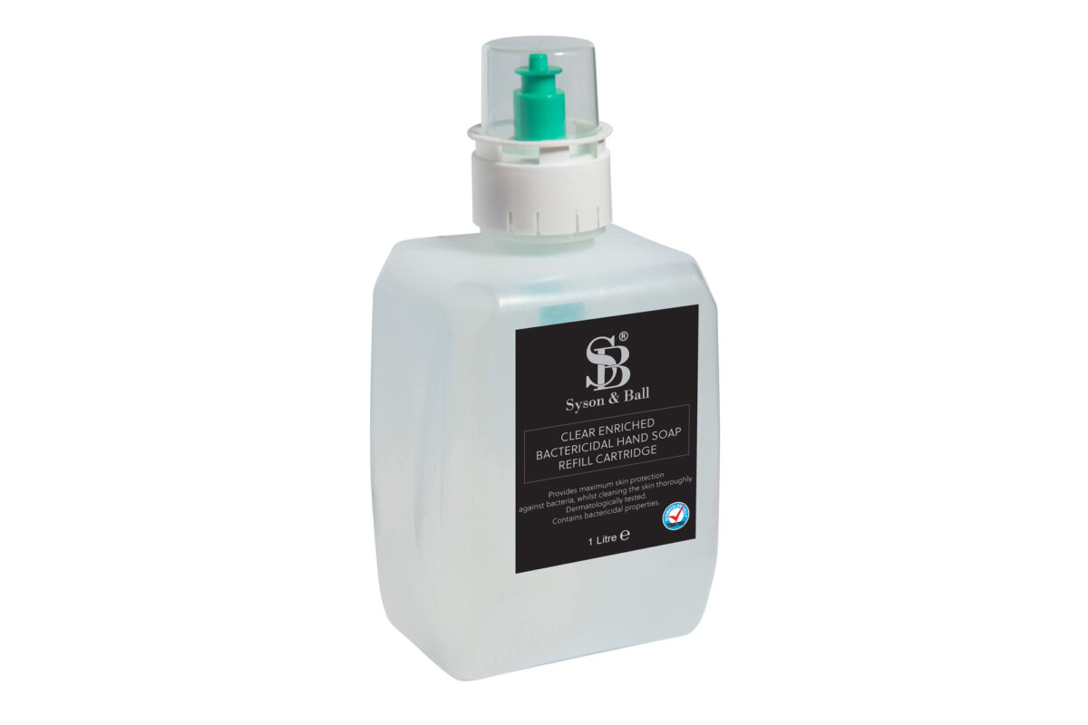 1 Clear Bactericidal Liquid Soap Re-Fill Cartridge