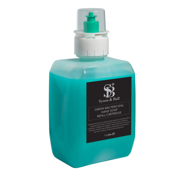 1 Litre Green Bactericidal Hand Soap Re-Fill Cartridge