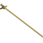 120mm Round Single Pointed Bamboo Knot Looped Skewers
