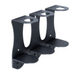 Syson & Ball Luxury Triple Bottle Black Stainless Steel Onyx Wall Mounted Bracket