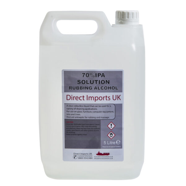 5 Litre 70% IPA SOLUTION Rubbing Alcohol