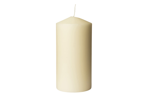 80mm x 250mm Ivory Pillar Candles