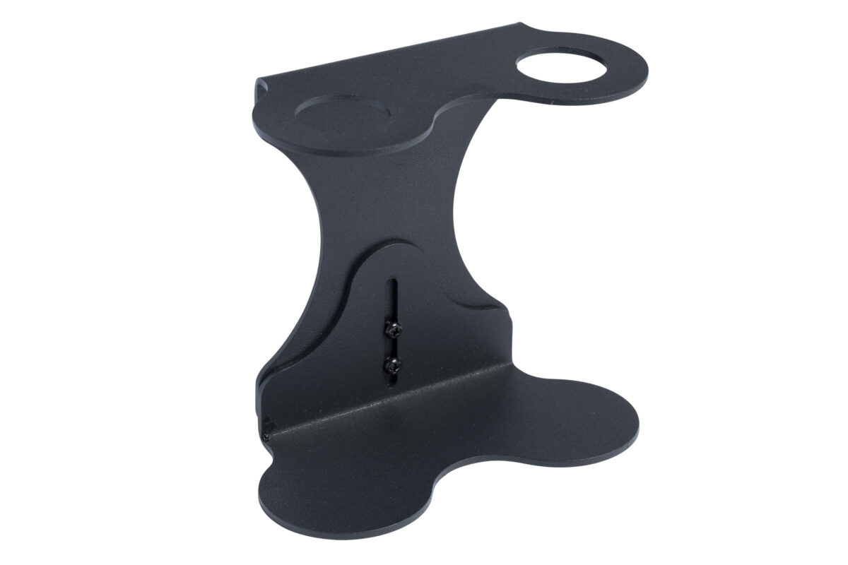 Syson & Ball Luxury Double Bottle Black Stainless Steel Onyx Wall Mounted Bracket