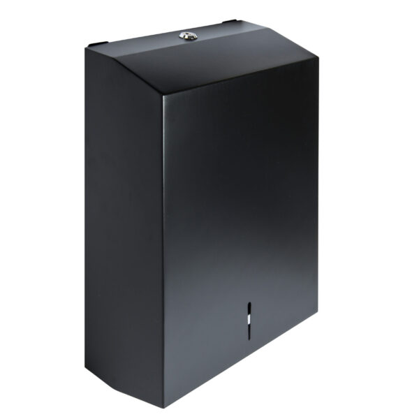 Black Stainless Steel C-Z Fold Paper Towel Dispenser
