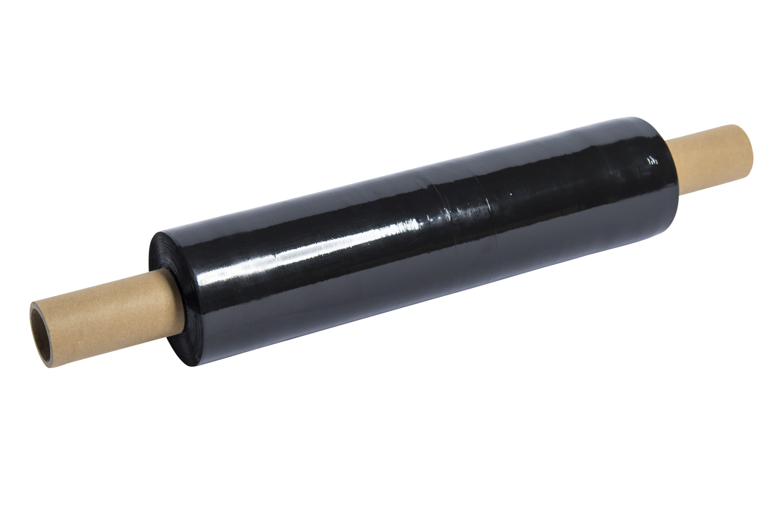 400mm x 300Mtr 17 Micron Black Hand Wrap With Extended Core