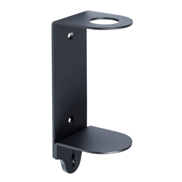 Syson & Ball Luxury Single Bottle Black Stainless Steel Onyx Wall Mounted Bracket