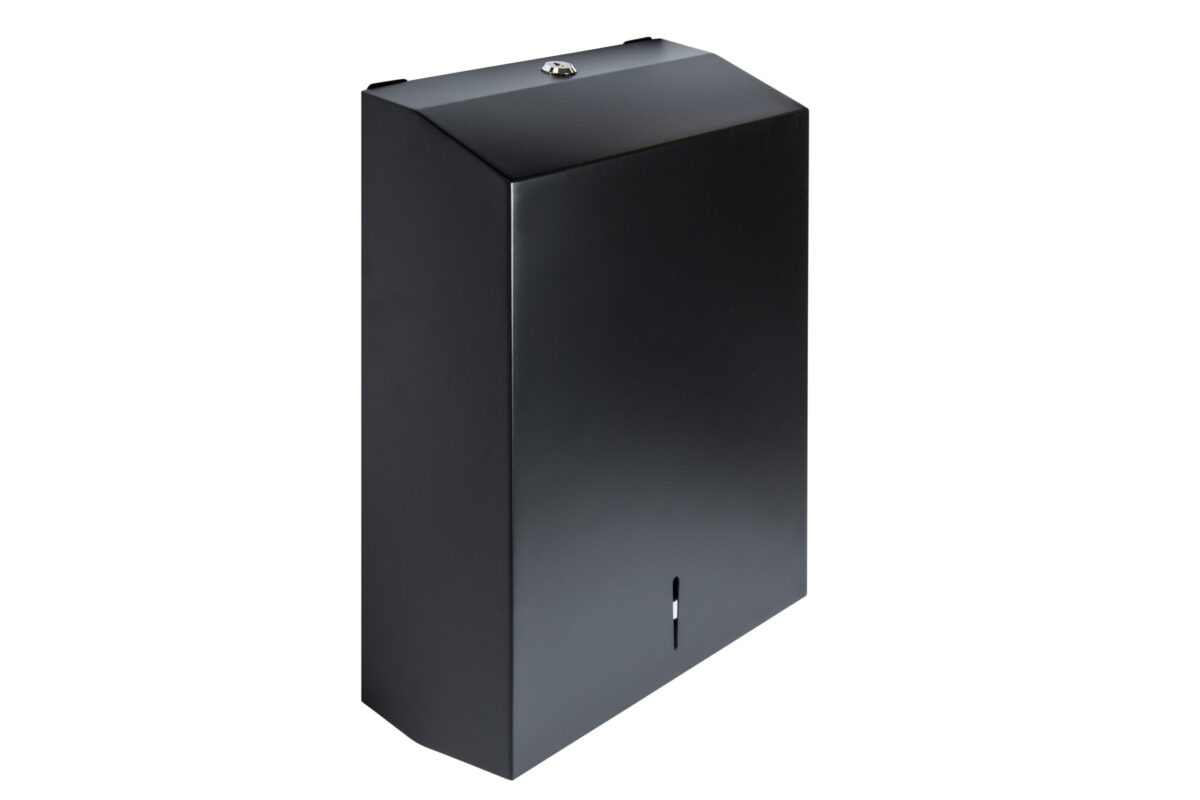 Black Stainless Steel C-Z Fold Paper Towel Dispenser