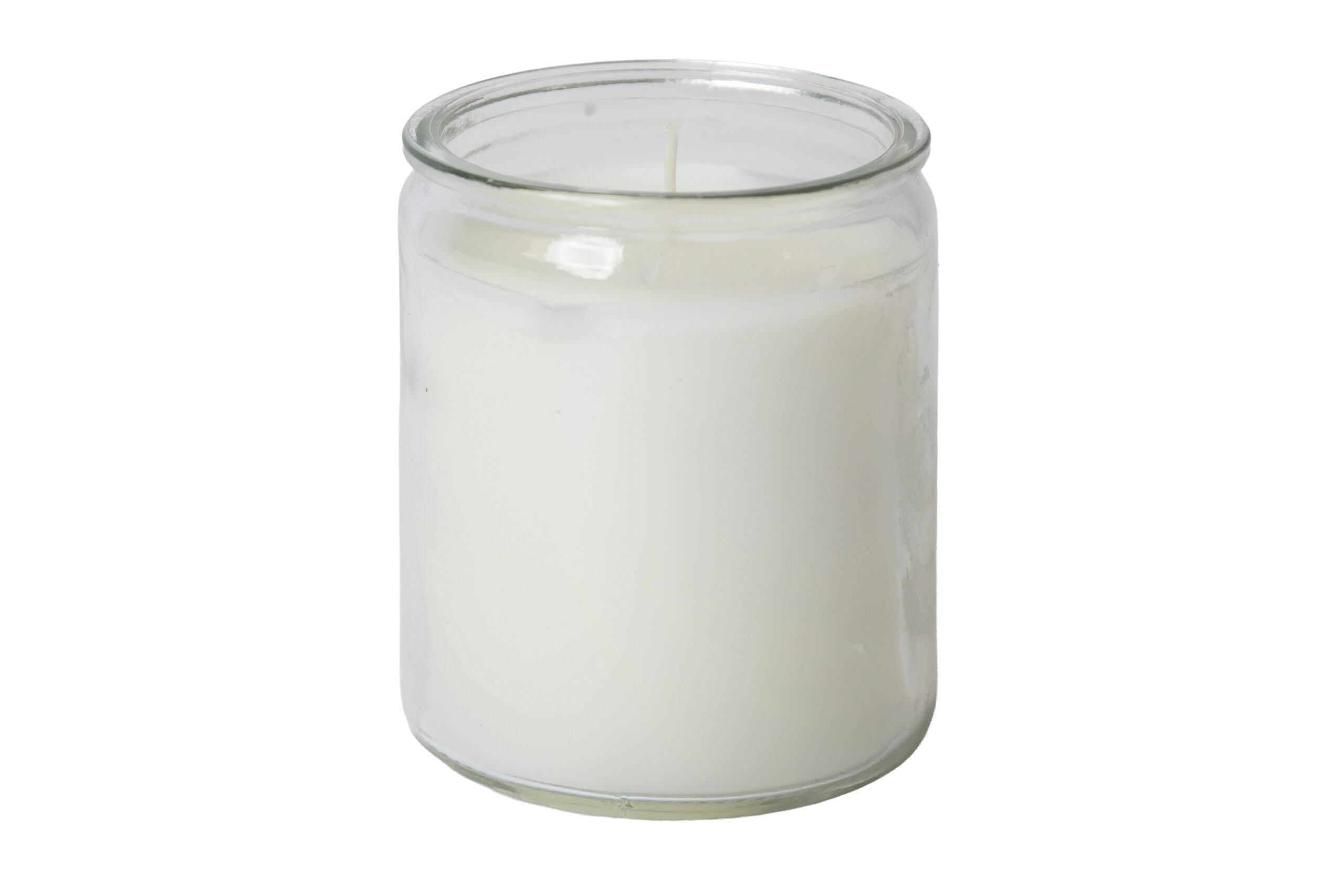 50 Hour Mylight Round Clear Glass Candles 8s