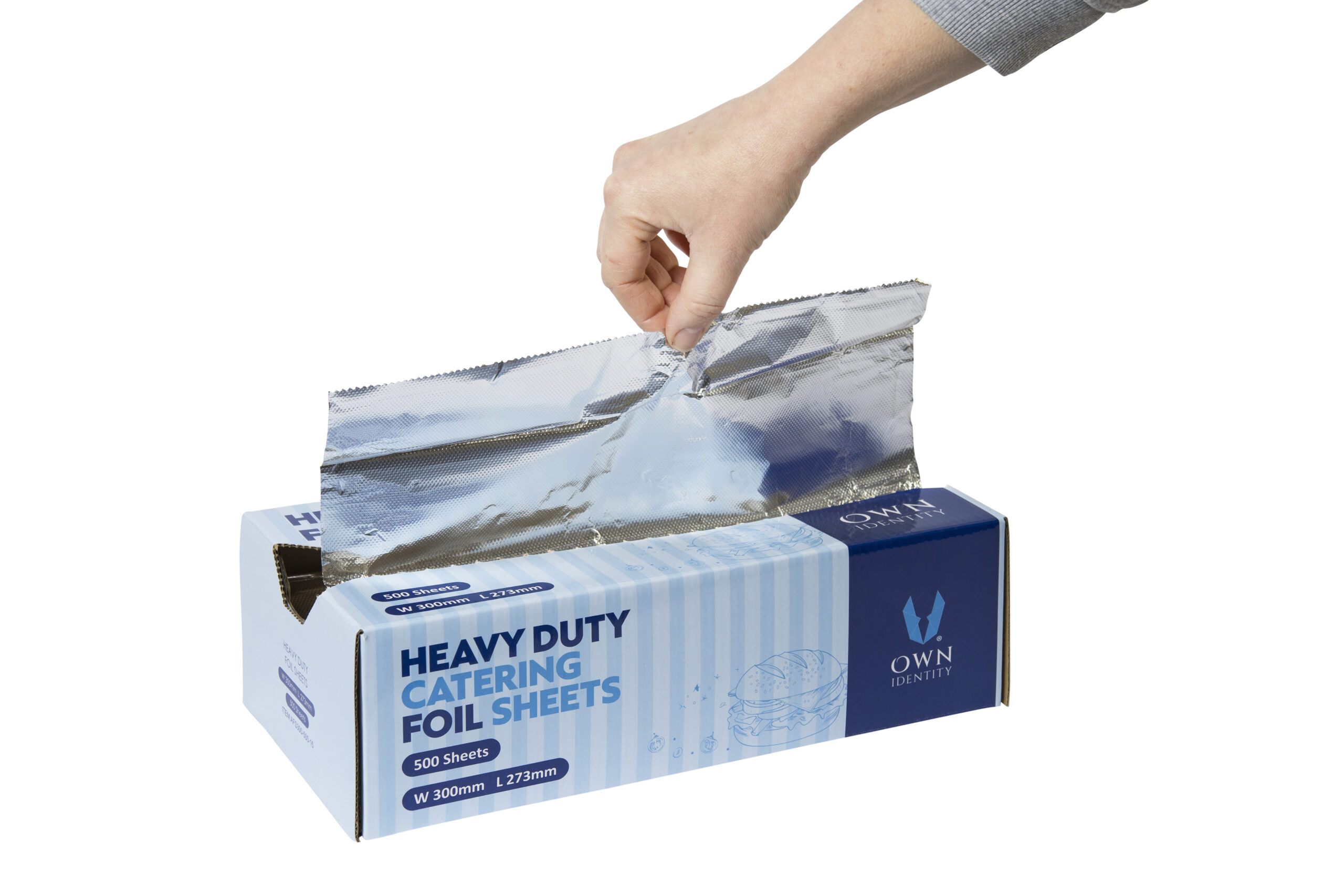 300mm x 273mm Own Identity Heavy Duty Catering Foil Sheets