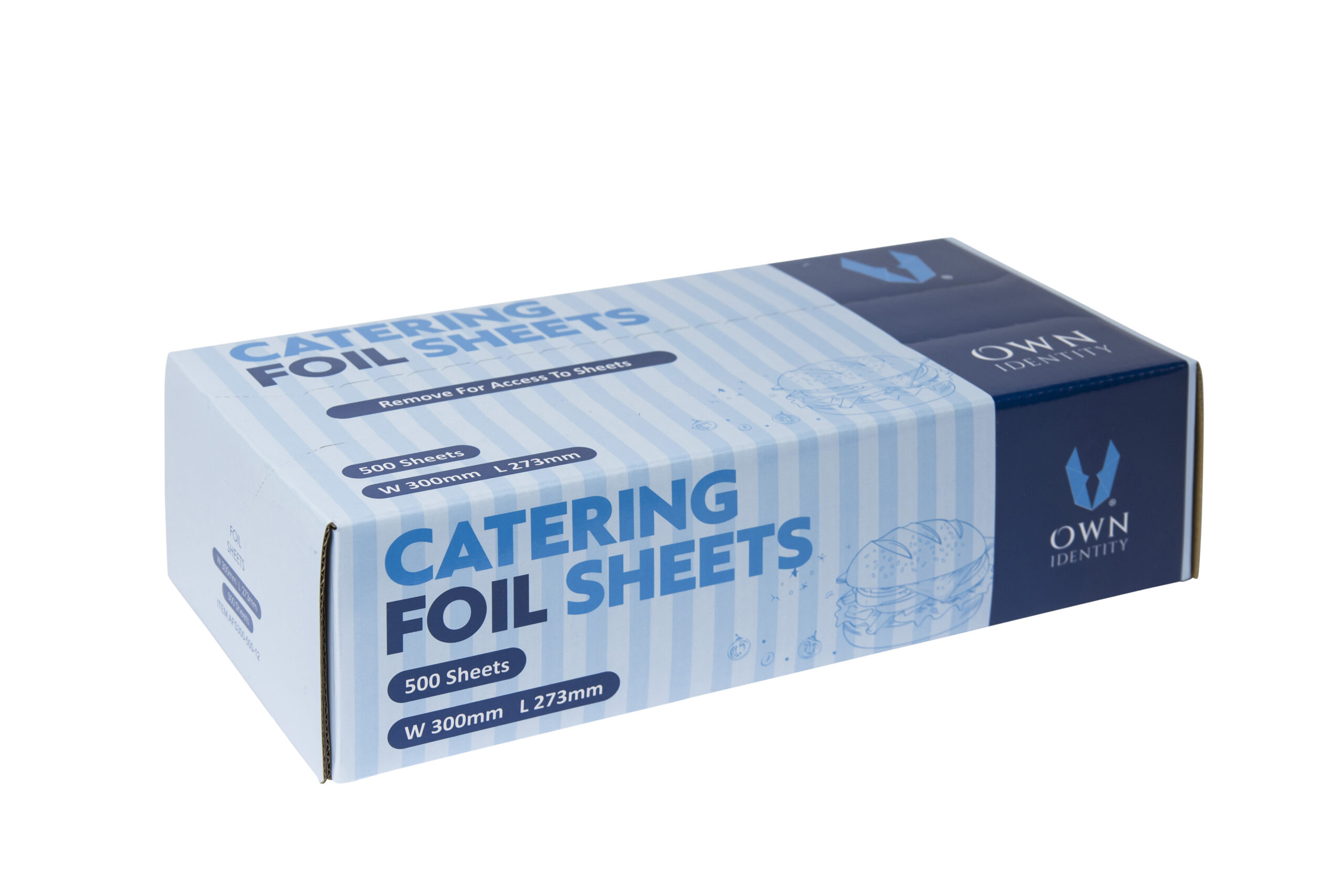 300mm x 273mm Own Identity Catering Foil Sheets