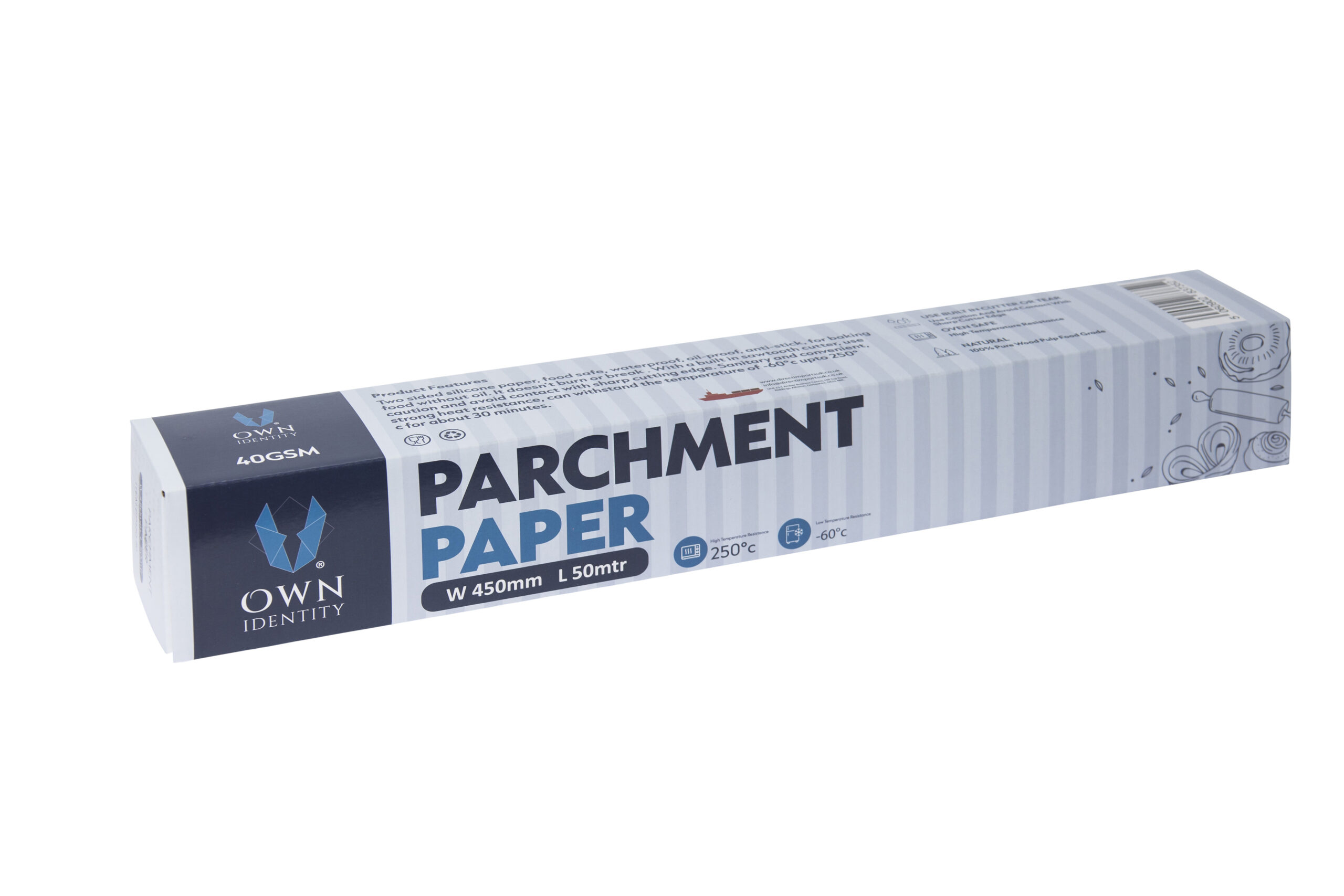 450mm x 50Mtr Own Identity Catering Parchment Paper