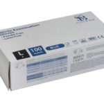 Large Blue Medical Grade Nitrile Examination Gloves