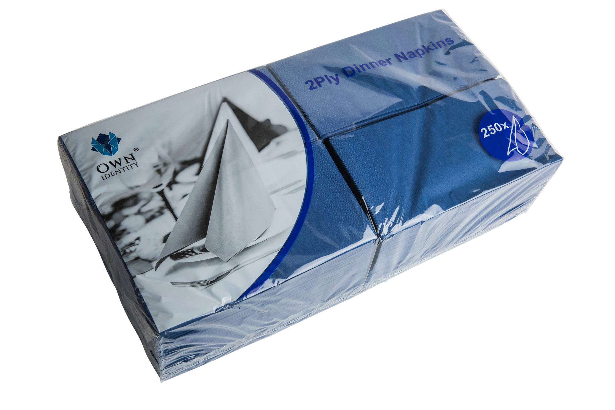 40cm X 40cm 2ply 8 Fold Dark Blue Napkins