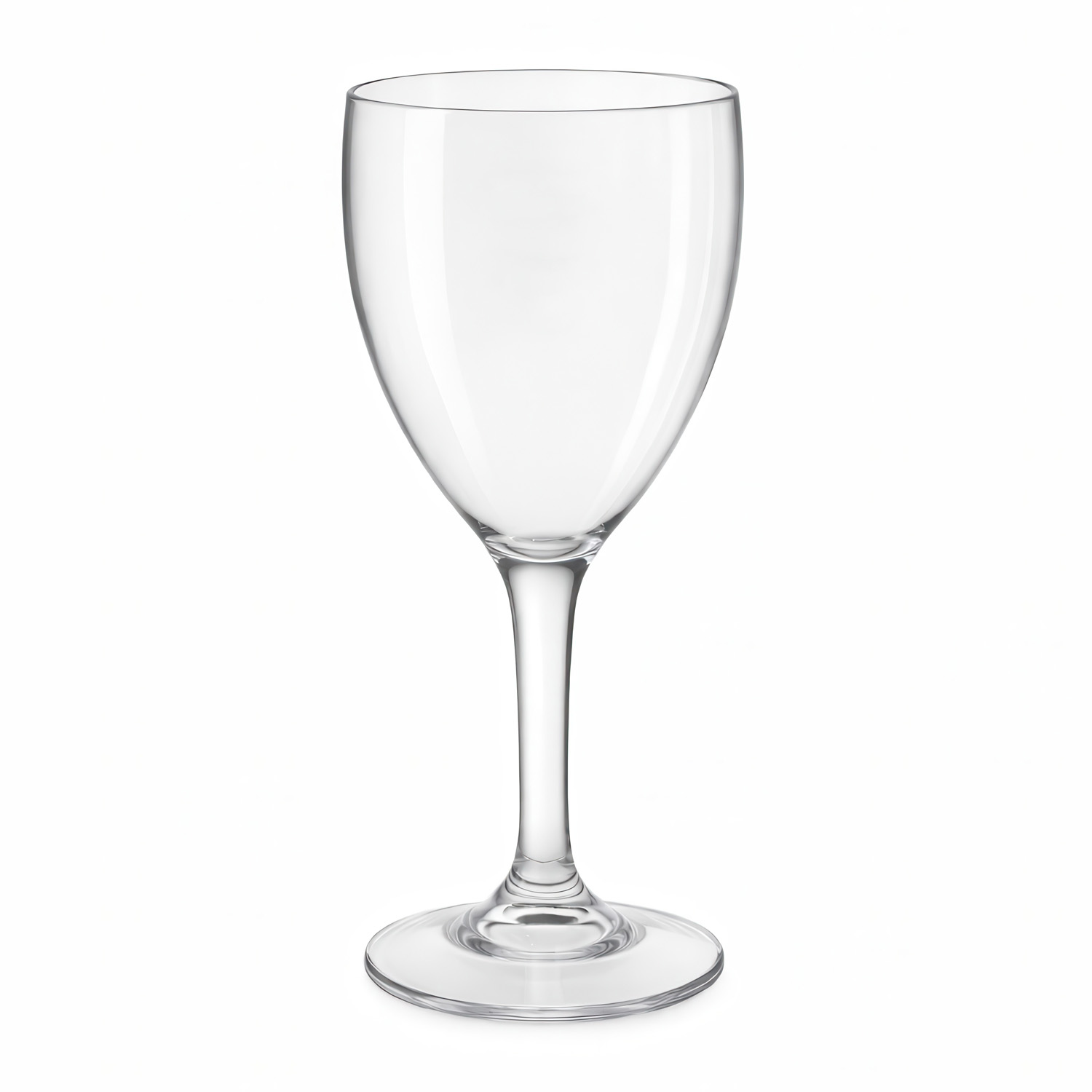 9oz wine glass polycarbonate 9oz Clear Wine Non Stamped Polycarbonate Glass - Image 1