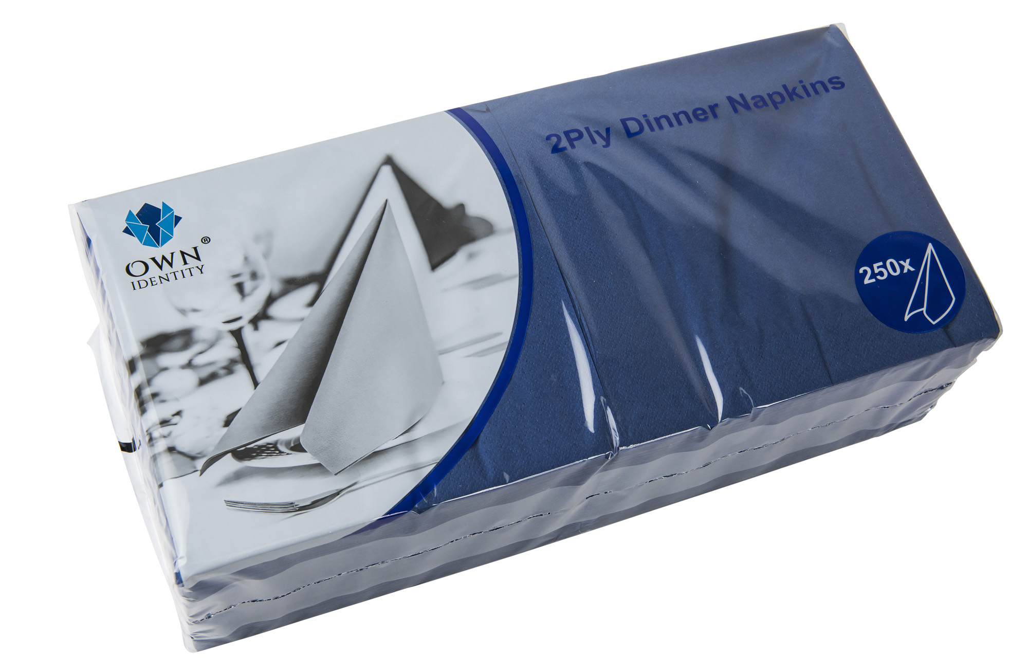40cm X 40cm 2ply 4 Fold Dark Blue Napkins