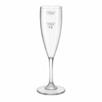 6.6oz Clear Champagne Flute 125ml / 175ml CE Polycarbonate Glass