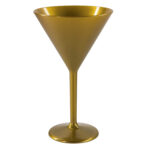 9oz Gold Martini Polycarbonate Glass