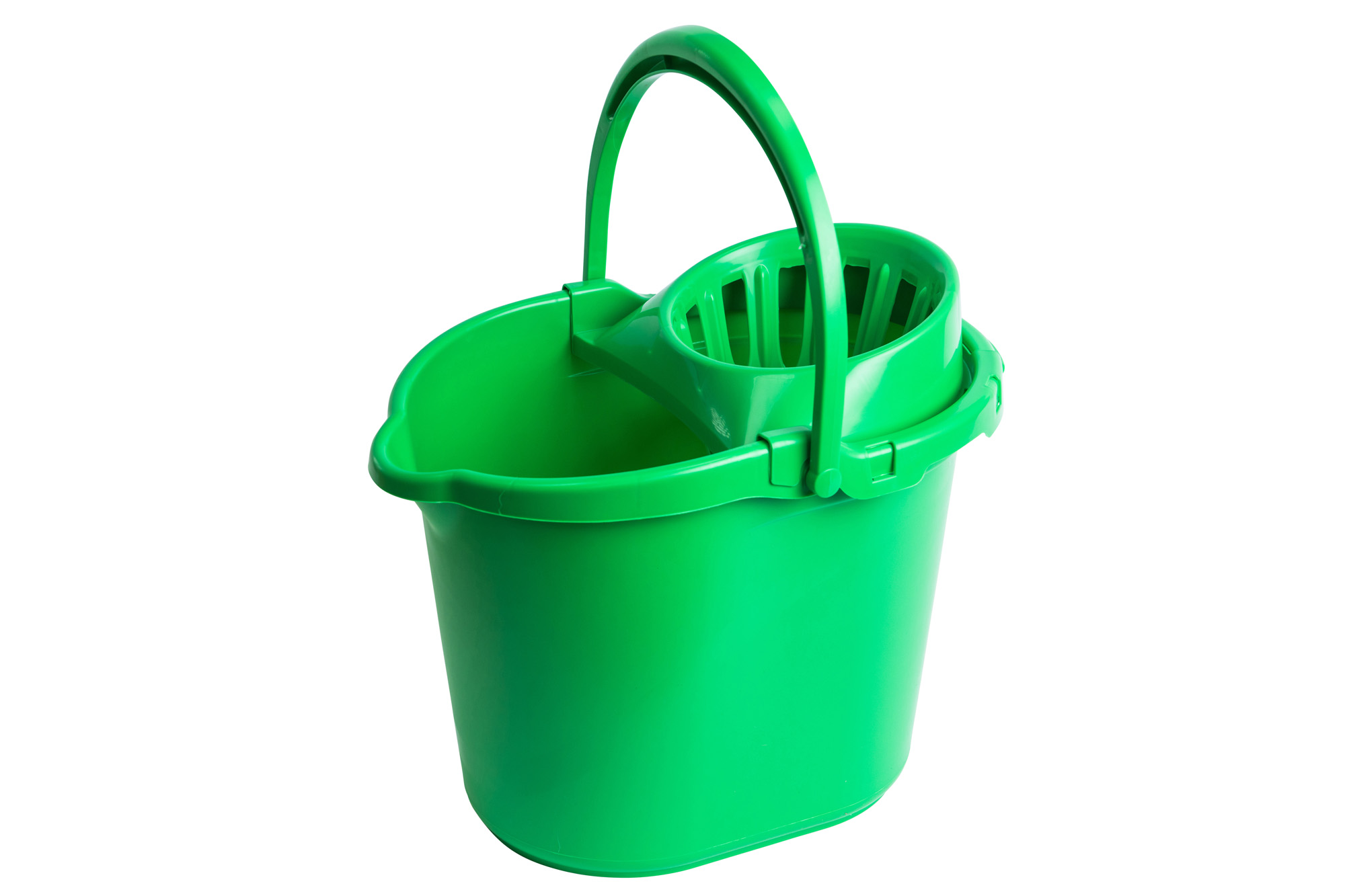 Green 15Ltr Mop Bucket & Wringer