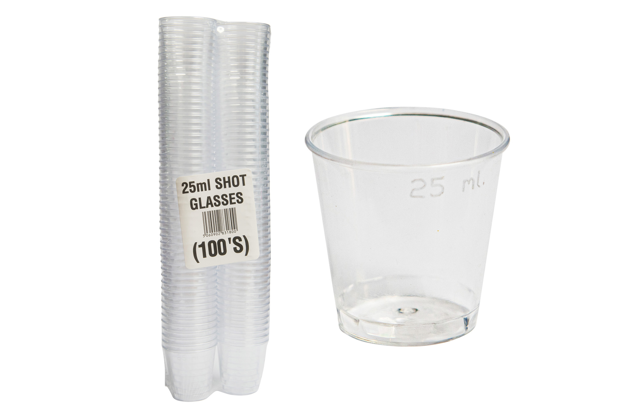 25Ml CE Marked Plastic shot glasses