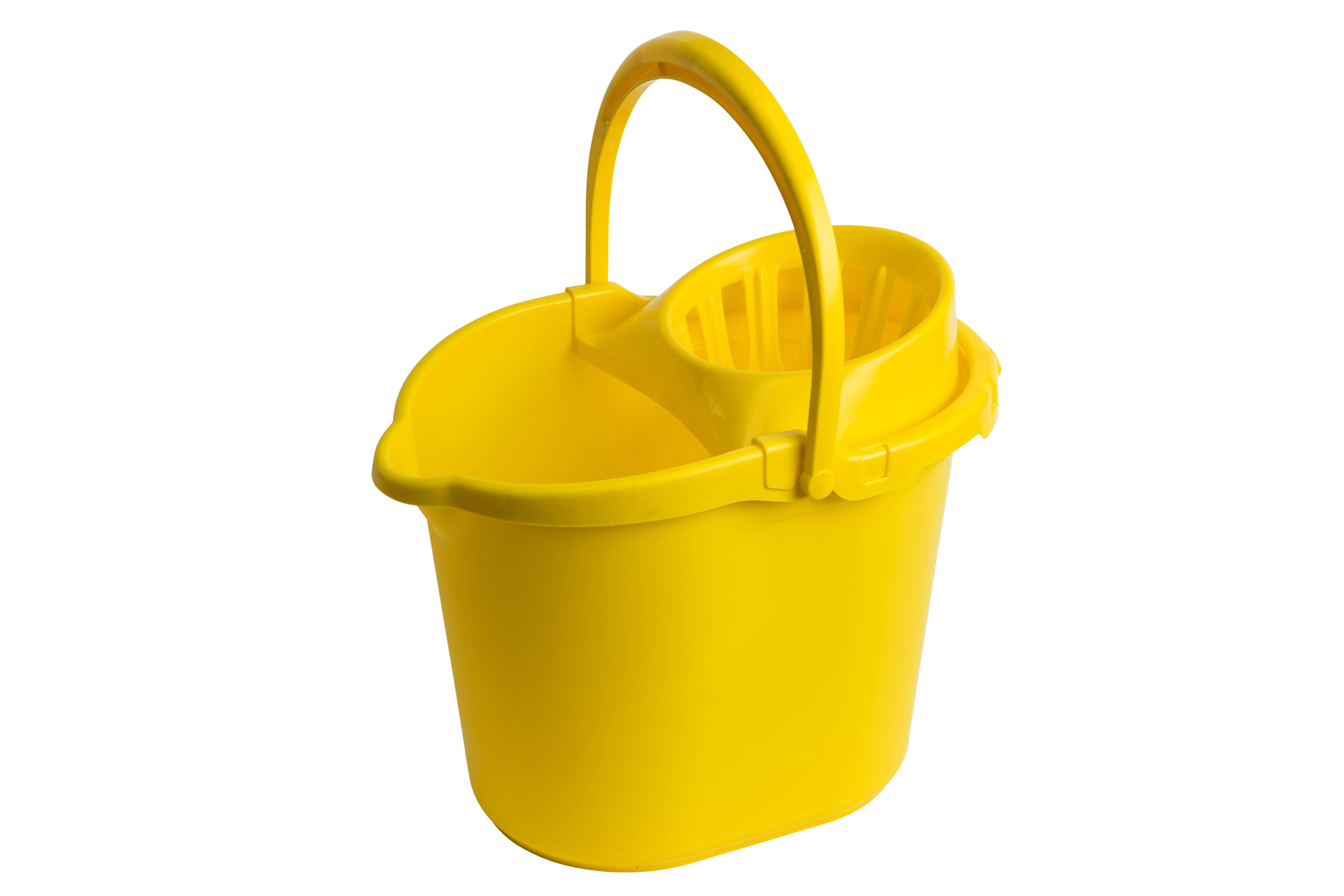 Yellow 15Ltr Mop Bucket & Wringer
